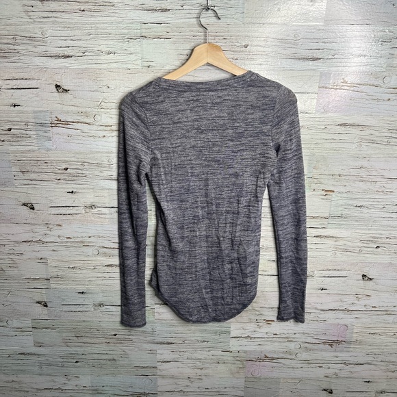 Aritzia WILFRED FREE Diapason purple gray long sleeve pullover top shirt xs - Picture 9 of 10